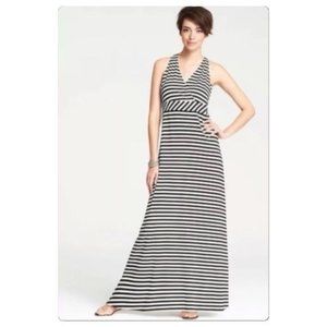 Ann Taylor Striped Maxi Dress SZ S NWT